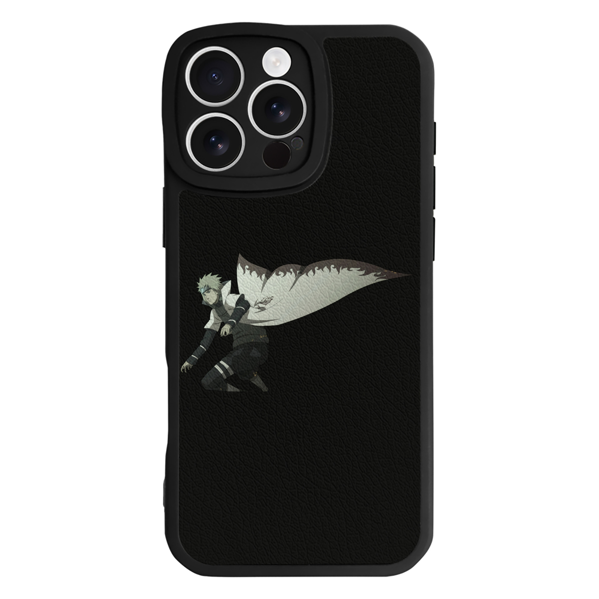 （画像用） NARUTO -ナルト- 波風 ミナト Namikaze Minato 【iPhone 16シリーズ対応】シリコンスマホケース（レザー調） 材質：シリコン